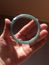Load image into Gallery viewer, 59.2mm Certified Type A 100% Natural green/blue/black/gray/black Guatemala slim Jadeite bangle PF11-5873

