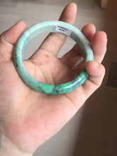 Load image into Gallery viewer, Shopify only. 56.5mm certified 100% natural type A dark green sunny green jadeite jade bangle BH82-8224
