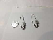 Load image into Gallery viewer, Minimalist Pin Style Earrings with 6mm Natural Jadeite Ring Beads | Modern Elegant Jade Earrings PH51
