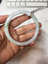 Load image into Gallery viewer, 60.4mm Certified Type A 100% Natural light green white purple round cut jadeite Jade bangle B259-3206
