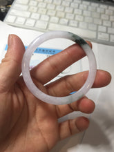 Load image into Gallery viewer, 49.5mm Certified Type A 100% Natural icy watery light green purple Jadeite Jade bangle PA73-6337
