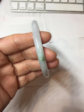 Load image into Gallery viewer, 60.4mm Certified Type A 100% Natural light green white purple round cut jadeite Jade bangle B259-3206

