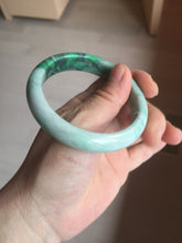 Load image into Gallery viewer, Shopify only. 56.5mm certified 100% natural type A dark green sunny green jadeite jade bangle BH82-8224
