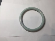 Load image into Gallery viewer, 64mm Certified Type A 100% Natural light green white round cut Jadeite Jade bangle BH93-(1935)
