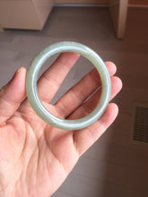 Load image into Gallery viewer, 53mm Certified 100% Natural light green/yellow/gray nephrite jade bangle HT125-3598
