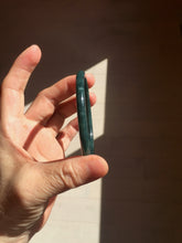 Load image into Gallery viewer, 60.2mm Certified Type A 100% Natural light green/blue/gray Guatemala slim round cut Jadeite bangle BP209-1026
