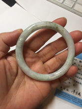 Load image into Gallery viewer, 53.8mm certified 100% natural Type A light green purple brown round cut jadeite jade bangle BS107-2542
