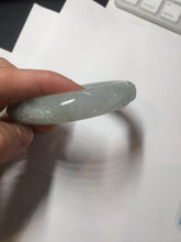 Load image into Gallery viewer, 55.5mm Certified Type A 100% Natural light green with carved Ancient Coin, Auspicious Cloud, and Lingzhi Jadeite Jade bangle PA75-6260
