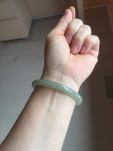 Load image into Gallery viewer, 53mm Certified 100% Natural light green/yellow/gray nephrite jade bangle HT125-3598
