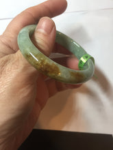Load image into Gallery viewer, 48.9mm CertificatedType A 100% Natural green/yellow jadeite jade bangle F113-7245
