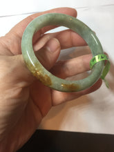 Load image into Gallery viewer, 48.9mm CertificatedType A 100% Natural green/yellow jadeite jade bangle F113-7245
