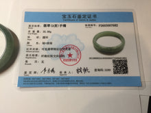 Load image into Gallery viewer, 49mm Certified Type A 100% Natural Oily Dark Green Gray Black Oval Jadeite Jade Bangle PC205-7682
