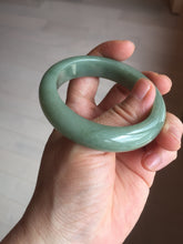 Load image into Gallery viewer, 52mm certified natural 100% natural Type A summer leave green jadeite jade bangle AA86-4910
