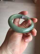 Load image into Gallery viewer, 52mm certified natural 100% natural Type A summer leave green jadeite jade bangle AA86-4910
