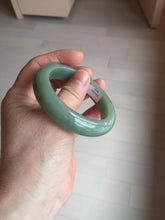 Load image into Gallery viewer, 52mm certified natural 100% natural Type A summer leave green jadeite jade bangle AA86-4910
