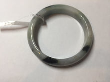 Load image into Gallery viewer, 58.6mm certified type A 100% Natural green/brown/purple/gray (Fu LU SHOU) Jadeite Jade bangle F103
