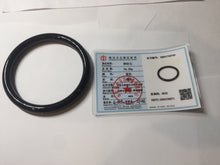 Load image into Gallery viewer, 65mm 100% Natural dark green/black meteorite Stellar Night sky slim round cut nephrite bangle HN75-0749
