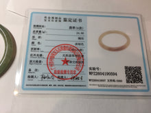 Load image into Gallery viewer, 卖了 57.4mm Certified 100% natural Type A oily dark green/ gray/brown (老油青) slim round cut jadeite jade bangle PB321-0594
