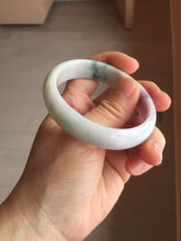 Load image into Gallery viewer, 50mm certified Type A 100% Natural light green purple yellow(FU LU SHOU) oval Jadeite Jade bangle BQ54-8192(Etsy listed))

