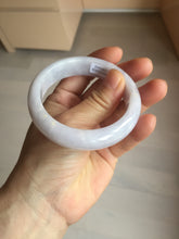 Load image into Gallery viewer, 54.6mm certified 100% Natural type A light purple white Jadeite Jade bangle PC248-0343
