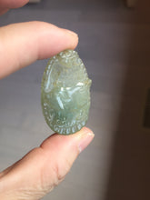 Load image into Gallery viewer, Type A 100% Natural Light Green-Gray (淡油冰) Jadeite Jade Pig Pendant – Abundance, Prosperity, Happiness &amp; Good Fortune PC241

