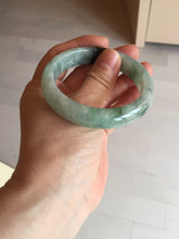 Load image into Gallery viewer, Shopify only 52.9mm Certified Type A 100% Natural green flying flowers Jadeite Jade bangle BF125-8568
