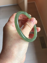 Load image into Gallery viewer, 53.7mm Certified 100% Natural lake green gray black Nephrite Bangle HN174-6922
