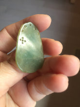 Load image into Gallery viewer, Type A 100% Natural Light Green-Gray (淡油冰) Jadeite Jade Tiger Pendant – Courage, Strength &amp; Protection PC242

