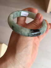 Load image into Gallery viewer, Shopify only 52.9mm Certified Type A 100% Natural green flying flowers Jadeite Jade bangle BF125-8568
