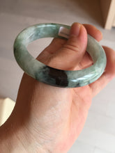 Load image into Gallery viewer, Shopify only 52.9mm Certified Type A 100% Natural green flying flowers Jadeite Jade bangle BF125-8568
