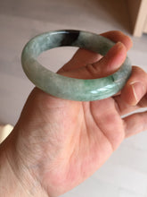 Load image into Gallery viewer, Shopify only 52.9mm Certified Type A 100% Natural green flying flowers Jadeite Jade bangle BF125-8568
