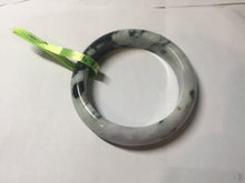 Load image into Gallery viewer, 57.8mm certified  100% natural light green/purple jadeite jade bangle F110-6206
