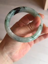 Load image into Gallery viewer, Shopify only 52.9mm Certified Type A 100% Natural green flying flowers Jadeite Jade bangle BF125-8568
