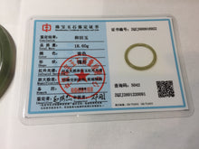 Load image into Gallery viewer, 53.7mm Certified 100% Natural lake green gray black Nephrite Bangle HN174-6922
