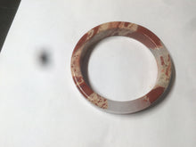 Load image into Gallery viewer, 53.2mm 100% natural red/pink/white square red jasper stone bangle XY77
