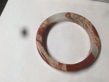 Load image into Gallery viewer, 53.2mm 100% natural red/pink/white square red jasper stone bangle XY77
