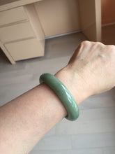 Load image into Gallery viewer, 52mm certified natural 100% natural Type A summer leave green jadeite jade bangle AA86-4910
