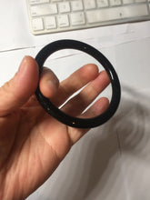 Load image into Gallery viewer, 60.5mm 100% Natural dark green/black meteorite Stellar Night sky round cut nephrite bangle HN78-1252
