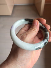 Load image into Gallery viewer, 58.6mm certified 100% natural type A certified dark green/purple/white jadeite jade bangle PH210-6233
