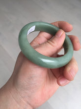 Load image into Gallery viewer, 52mm certified natural 100% natural Type A summer leave green jadeite jade bangle AA86-4910
