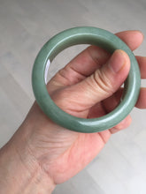 Load image into Gallery viewer, 52mm certified natural 100% natural Type A summer leave green jadeite jade bangle AA86-4910
