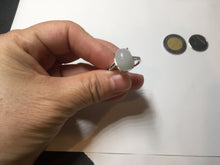 Load image into Gallery viewer, 100% natural type A white four-prong jadeite jade ring PA80
