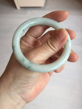 Load image into Gallery viewer, 51.5mm Certified Type A 100% Natural light green with floating green flowers round cut Jadeite jade bangle PB173-4721
