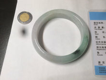 Load image into Gallery viewer, 55.6mm Certified type A 100% Natural icy watery light green Jadeite bangle AY24-1699
