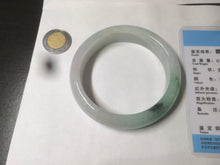Load image into Gallery viewer, 55.6mm Certified type A 100% Natural icy watery light green Jadeite bangle AY24-1699
