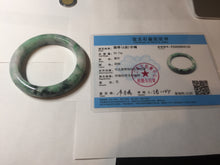 Load image into Gallery viewer, 54.5mm certified Type A 100% Natural sunny green white purple Jadeite Jade bangle BQ45-4132
