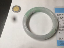 Load image into Gallery viewer, 55.6mm Certified type A 100% Natural icy watery light green Jadeite bangle AY24-1699
