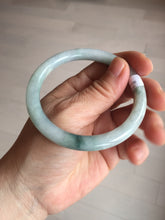 Load image into Gallery viewer, 56.8mm Certified Type A 100% Natural light green/yellow/red strawberry jelly Jadeite Jade bangle AA87-3950
