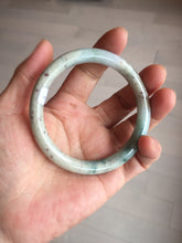 Load image into Gallery viewer, 56.8mm Certified Type A 100% Natural light green/yellow/red strawberry jelly Jadeite Jade bangle AA87-3950
