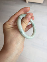 Load image into Gallery viewer, 51.5mm Certified Type A 100% Natural light green with floating green flowers round cut Jadeite jade bangle PB173-4721
